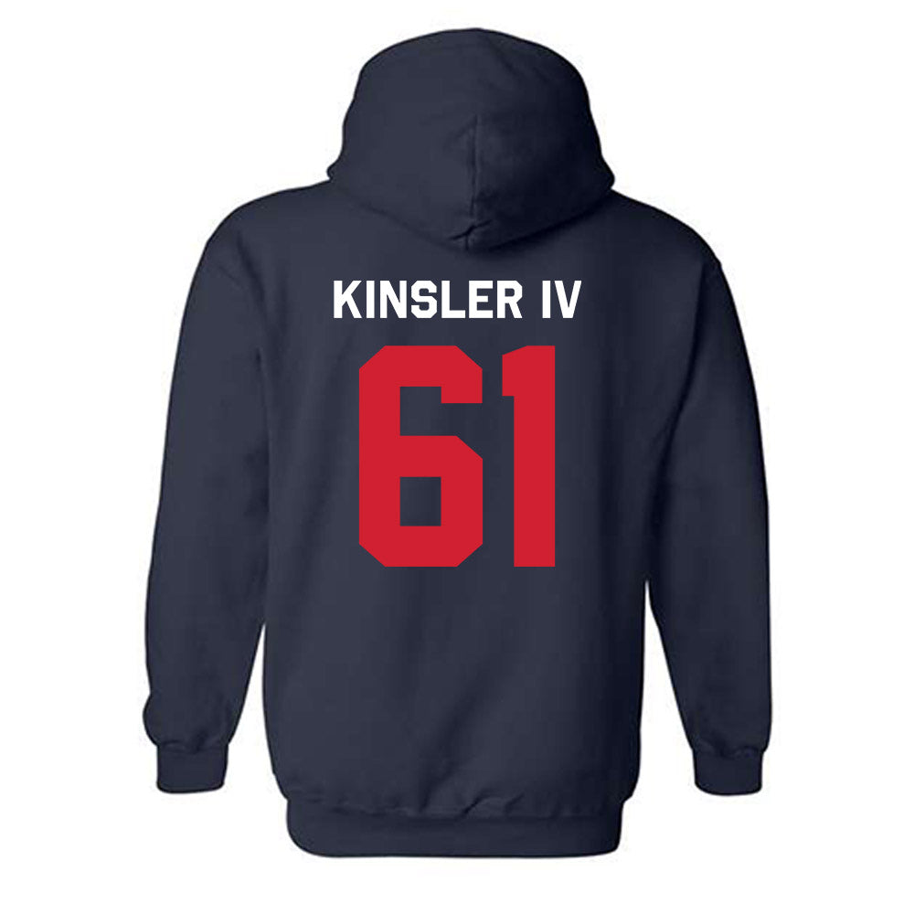Ole Miss - NCAA Football : Tommy Kinsler IV - Classic Shersey Hooded Sweatshirt-1