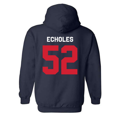 Ole Miss - NCAA Football : Will Echoles - Classic Shersey Hooded Sweatshirt-1
