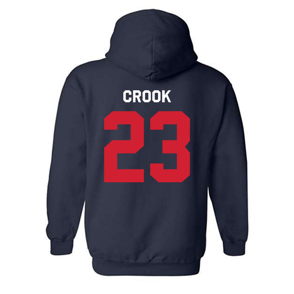 Ole Miss - NCAA Women's Volleyball : Jorda Crook - Classic Shersey Hooded Sweatshirt-1
