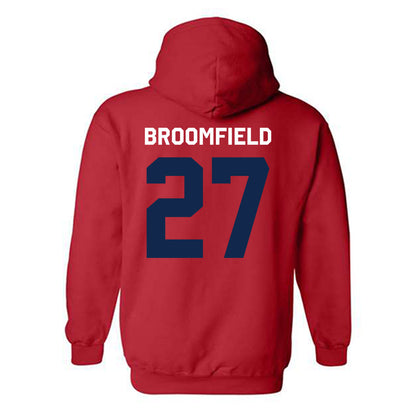 Ole Miss - NCAA Football : Pat Broomfield - Classic Shersey Hooded Sweatshirt-1
