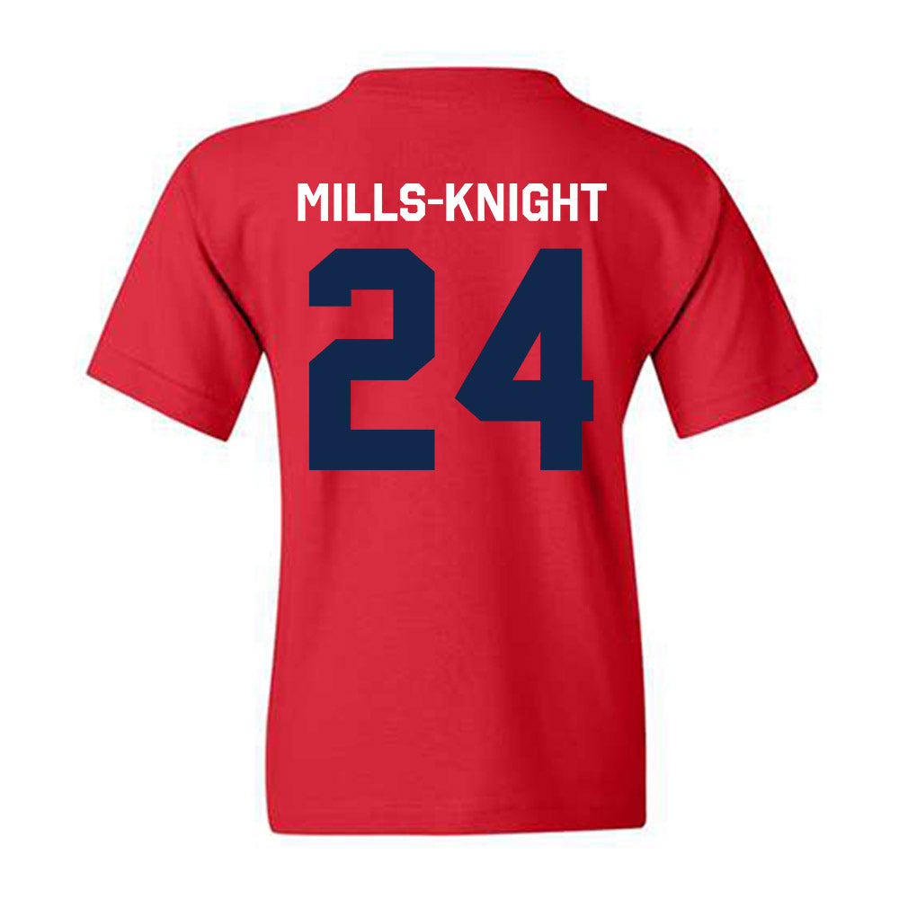 Ole Miss - NCAA Football : Shekai Mills-Knight - Classic Shersey Youth T-Shirt-1