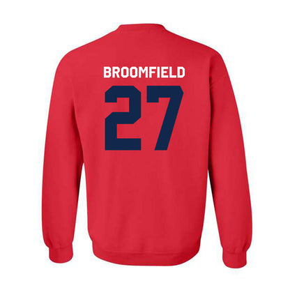 Ole Miss - NCAA Football : Pat Broomfield - Classic Shersey Crewneck Sweatshirt-1