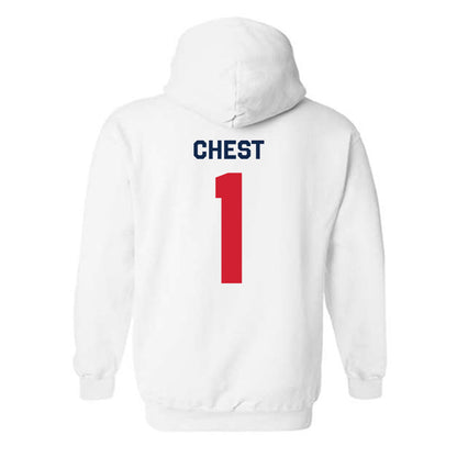 Ole Miss - NCAA Men's Basketball : Corey Chest - Classic Shersey Hooded Sweatshirt-1