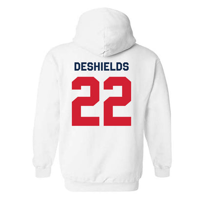 Ole Miss - NCAA Women's Basketball : Denim DeShields - Classic Shersey Hooded Sweatshirt-1