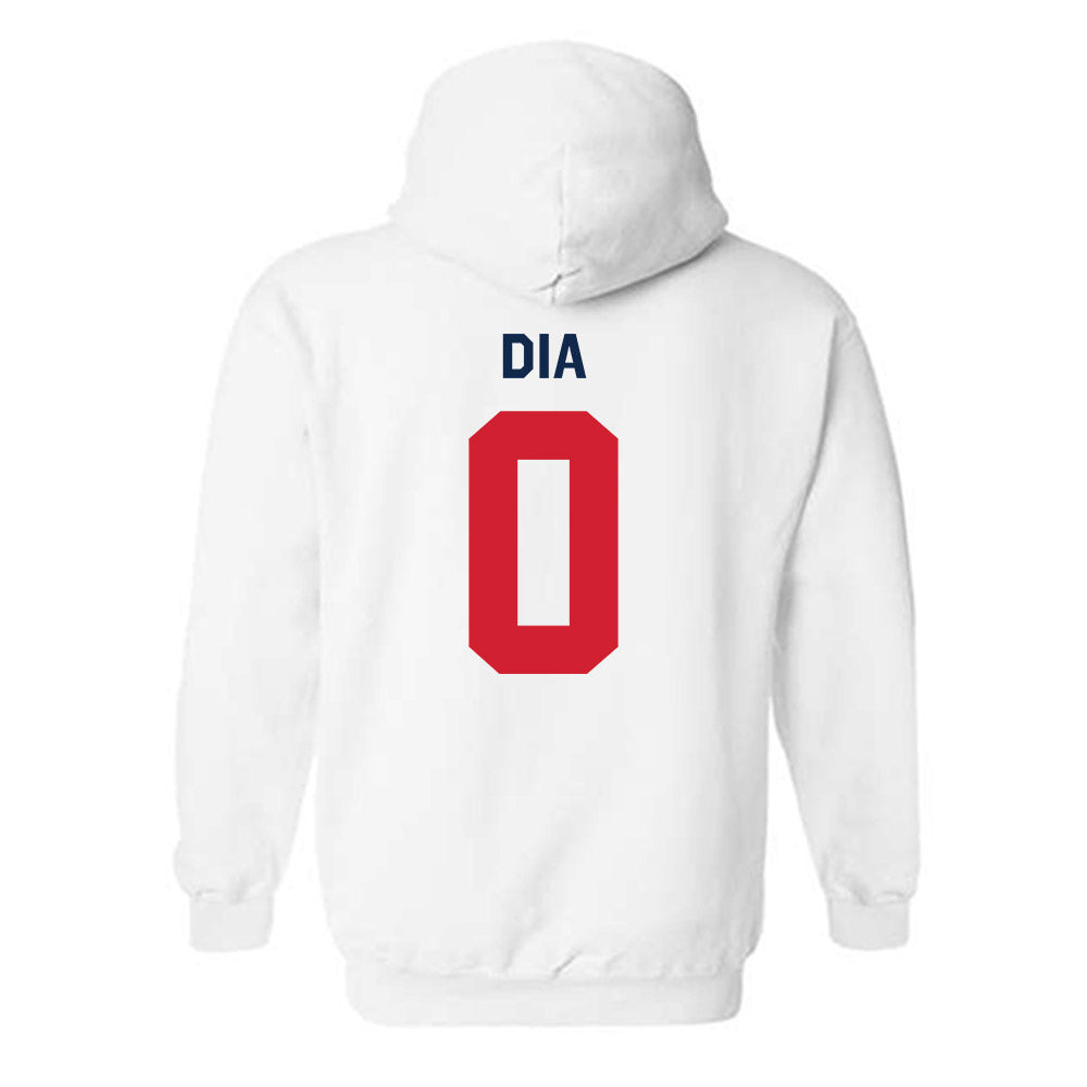Ole Miss - NCAA Men's Basketball : Malik Dia - Classic Shersey Hooded Sweatshirt-1