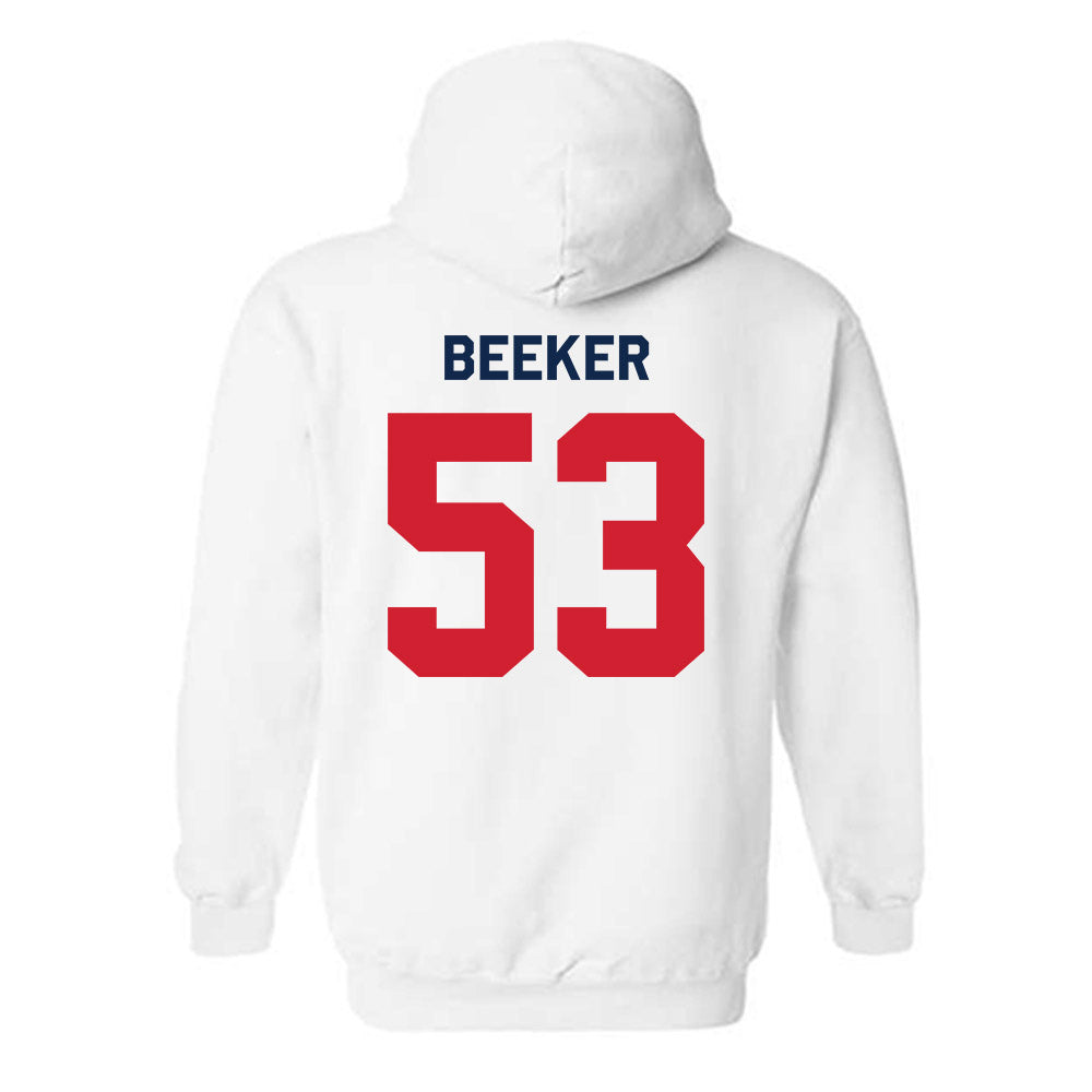 Ole Miss - NCAA Football : Ford Beeker - Classic Shersey Hooded Sweatshirt-1