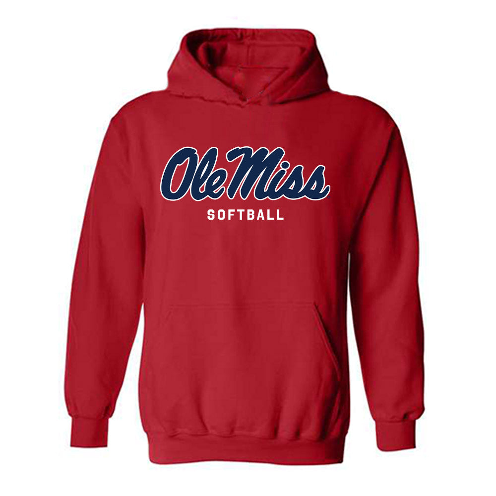 Ole Miss - NCAA Softball : Abby Lynch-Buxton - Classic Shersey Hooded Sweatshirt-1
