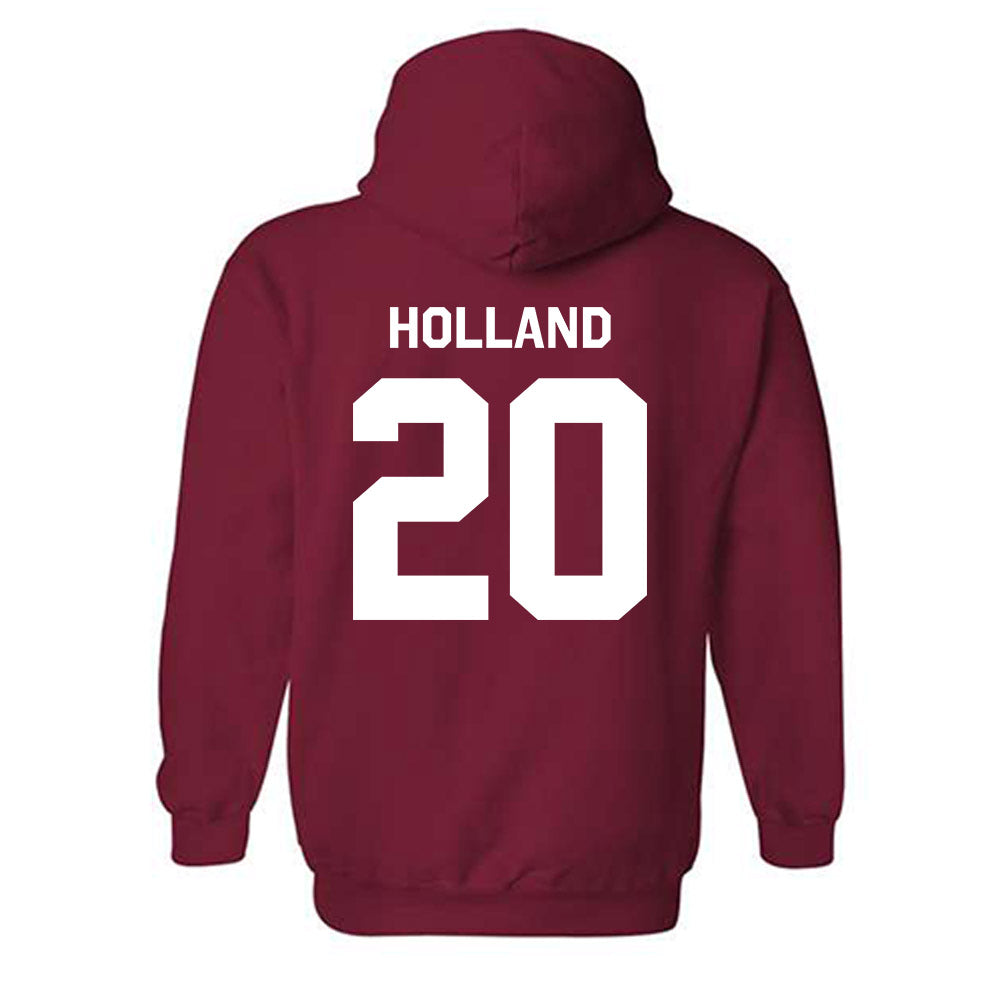 Arkansas - NCAA Baseball : Max Holland - Classic Shersey Hooded Sweatshirt-1