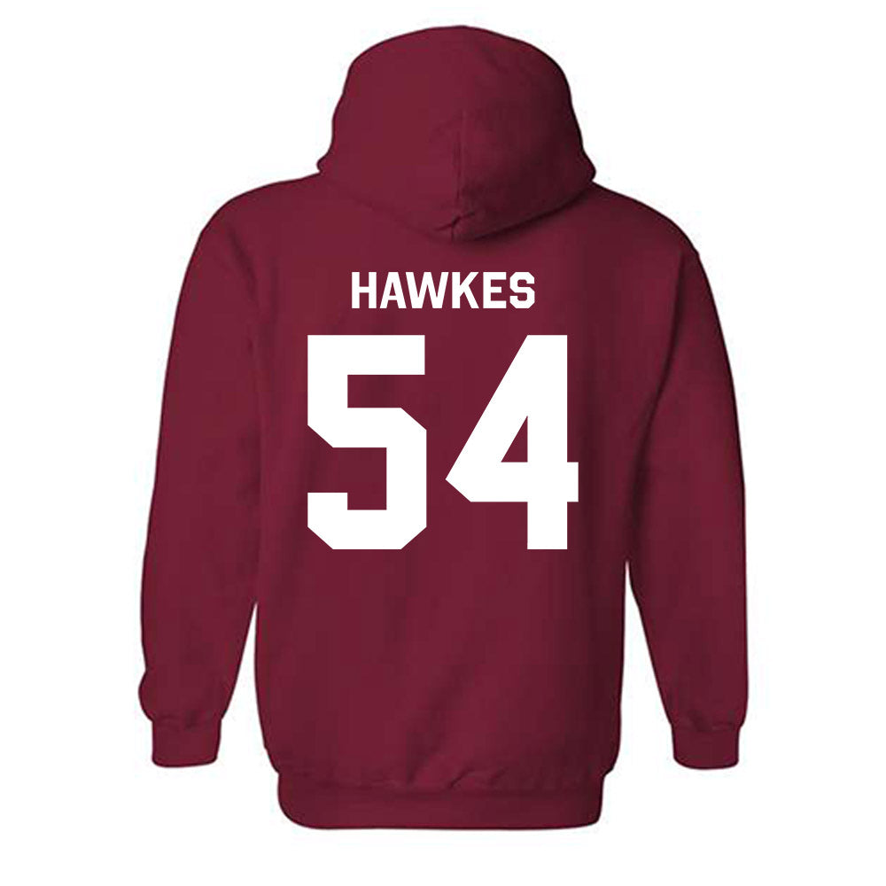 Arkansas - NCAA Football : Adam Hawkes - Classic Shersey Hooded Sweatshirt-1
