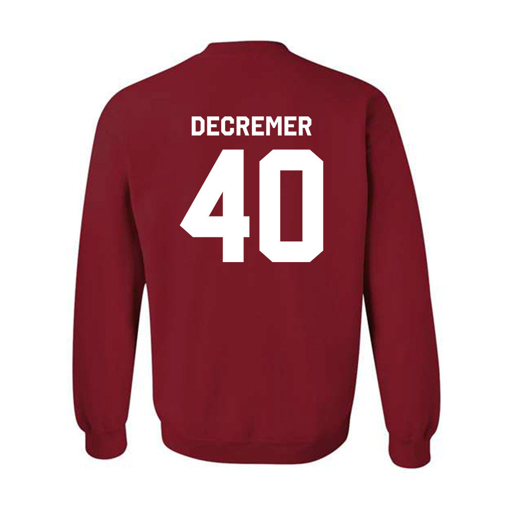 Arkansas - NCAA Baseball : James DeCremer - Classic Shersey Crewneck Sweatshirt-1