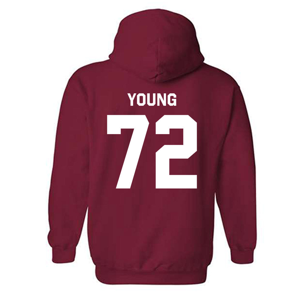 Arkansas - NCAA Football : Tucker Young - Classic Shersey Hooded Sweatshirt-1