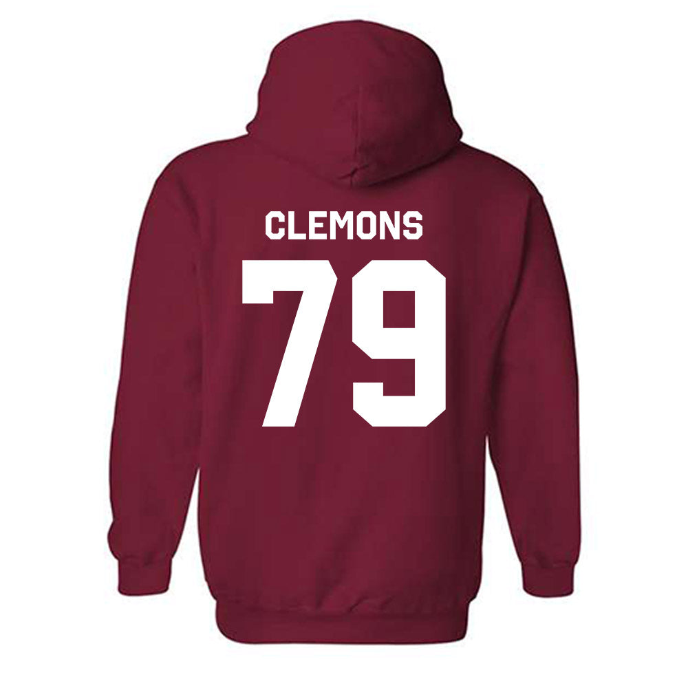 Arkansas - NCAA Football : Josiah Clemons - Classic Shersey Hooded Sweatshirt-1