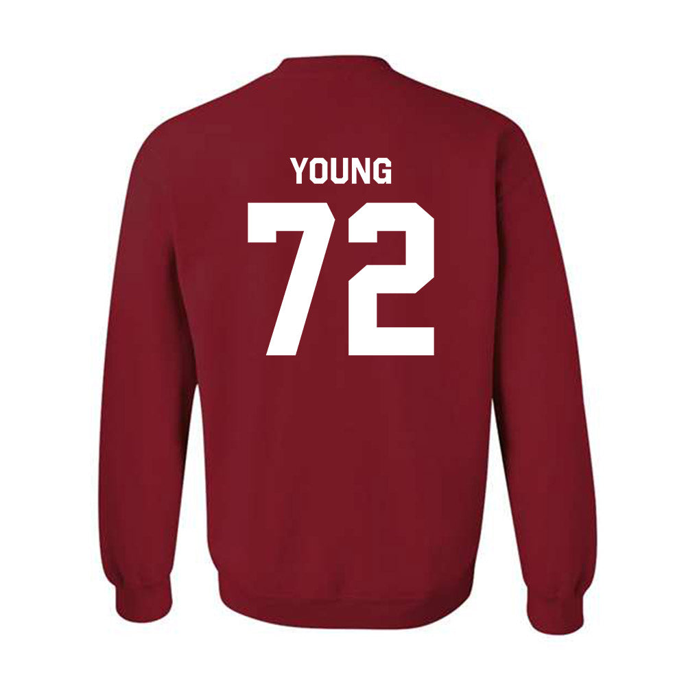 Arkansas - NCAA Football : Tucker Young - Classic Shersey Crewneck Sweatshirt-1
