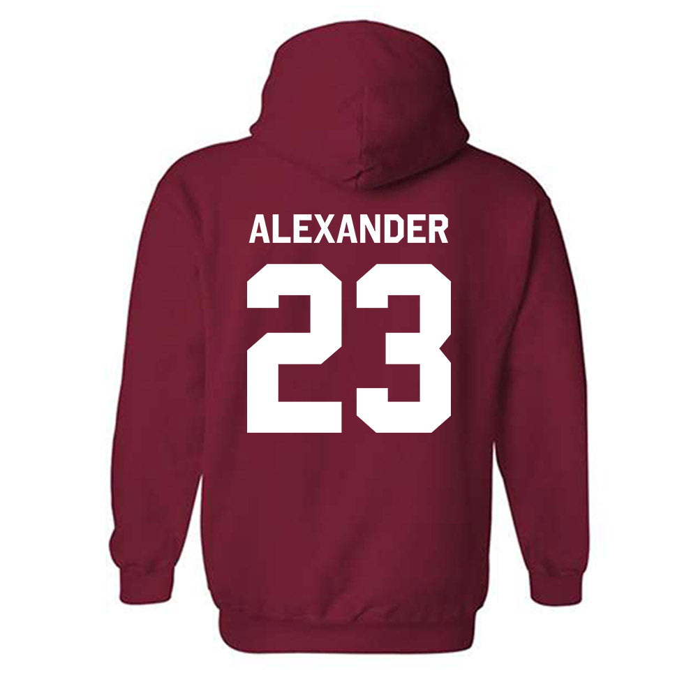 Arkansas - NCAA Women's Volleyball : Aleki Alexander - Classic Shersey Hooded Sweatshirt-1