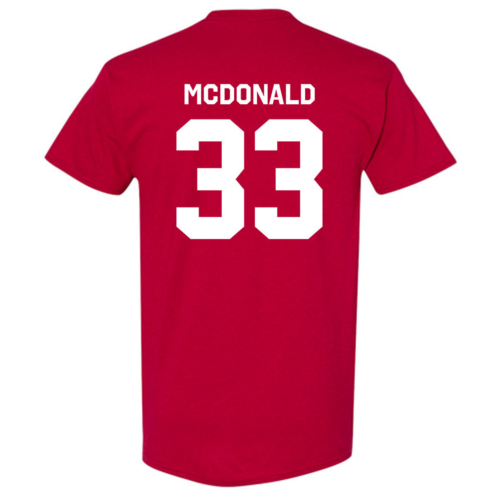 Arkansas - NCAA Women's Soccer : Madden McDonald - Classic Shersey T-Shirt-1