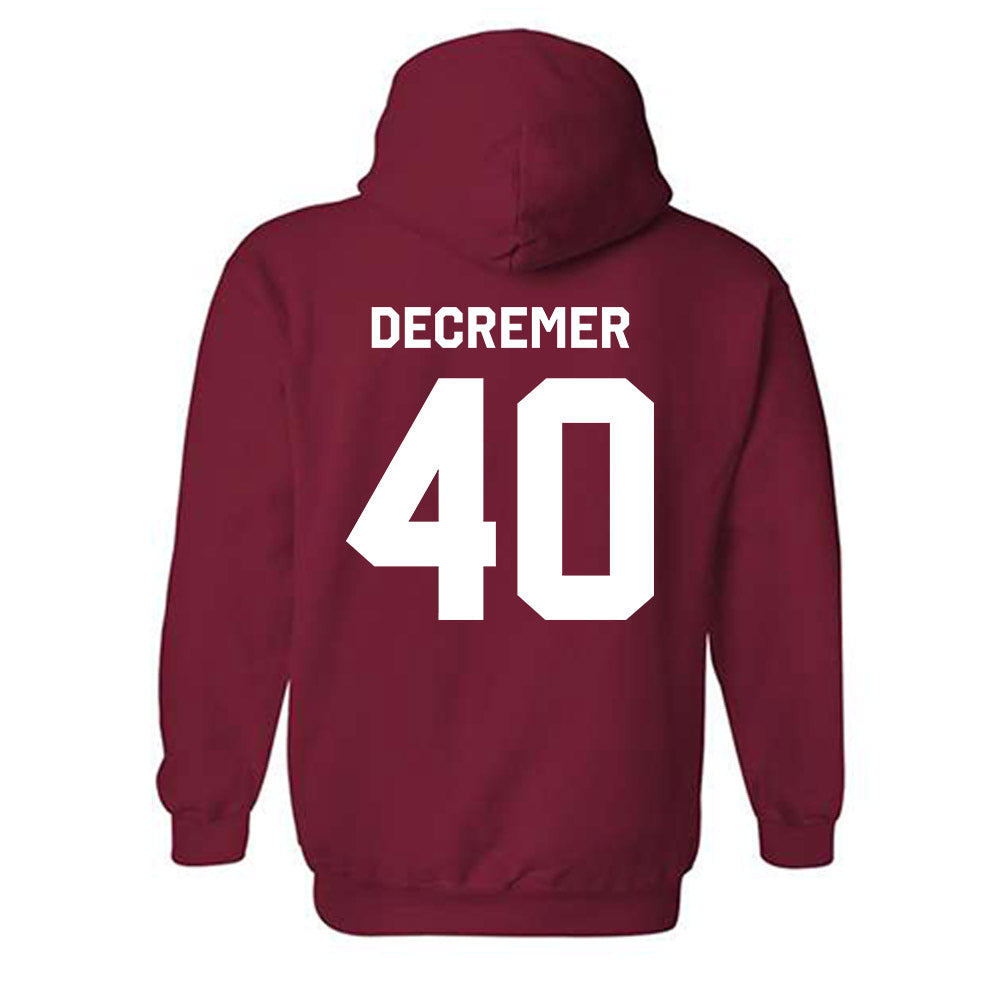Arkansas - NCAA Baseball : James DeCremer - Classic Shersey Hooded Sweatshirt-1