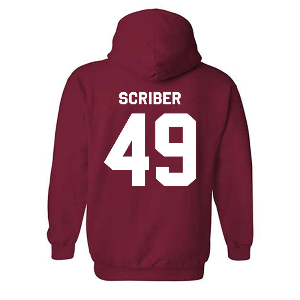 Arkansas - NCAA Football : Braxton Scriber - Classic Shersey Hooded Sweatshirt-1
