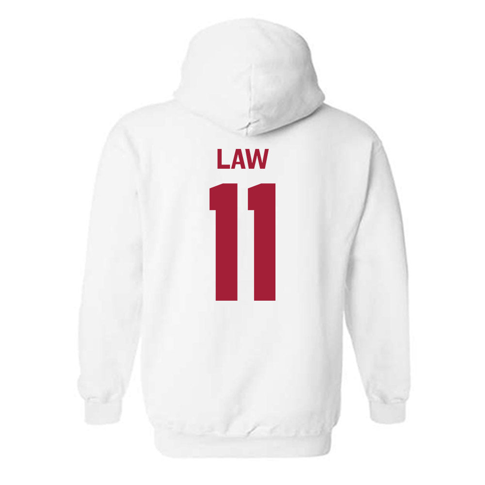 Arkansas - NCAA Women's Volleyball : Elsie Law - Classic Shersey Hooded Sweatshirt-1