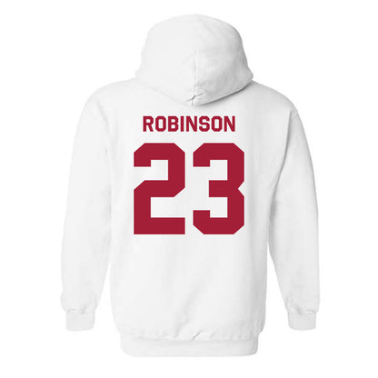 Arkansas - NCAA Women's Basketball : Emily Robinson - Classic Shersey Hooded Sweatshirt-1