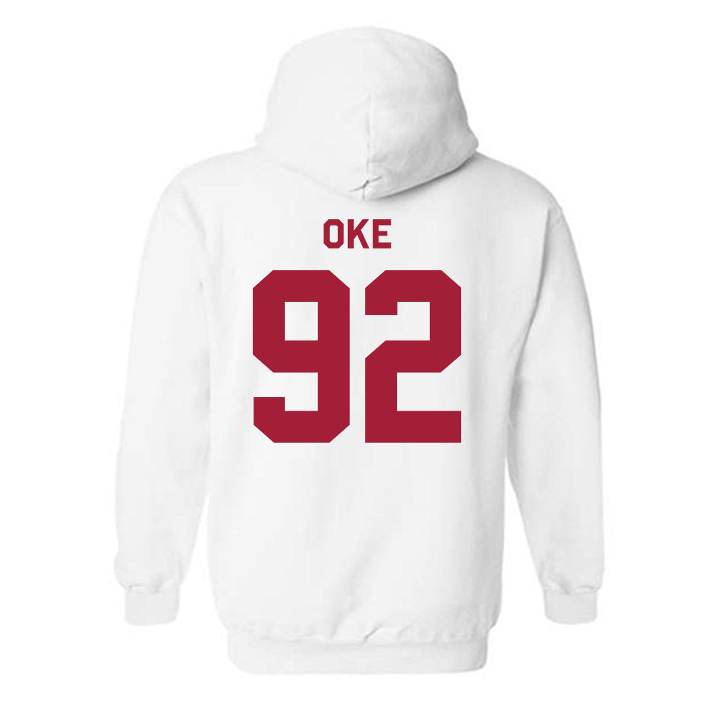 Arkansas - NCAA Football : David Oke - Classic Shersey Hooded Sweatshirt-1