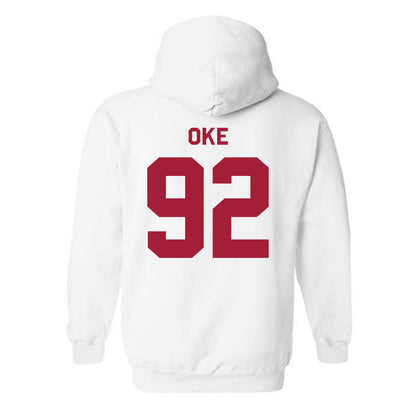 Arkansas - NCAA Football : David Oke - Classic Shersey Hooded Sweatshirt-1