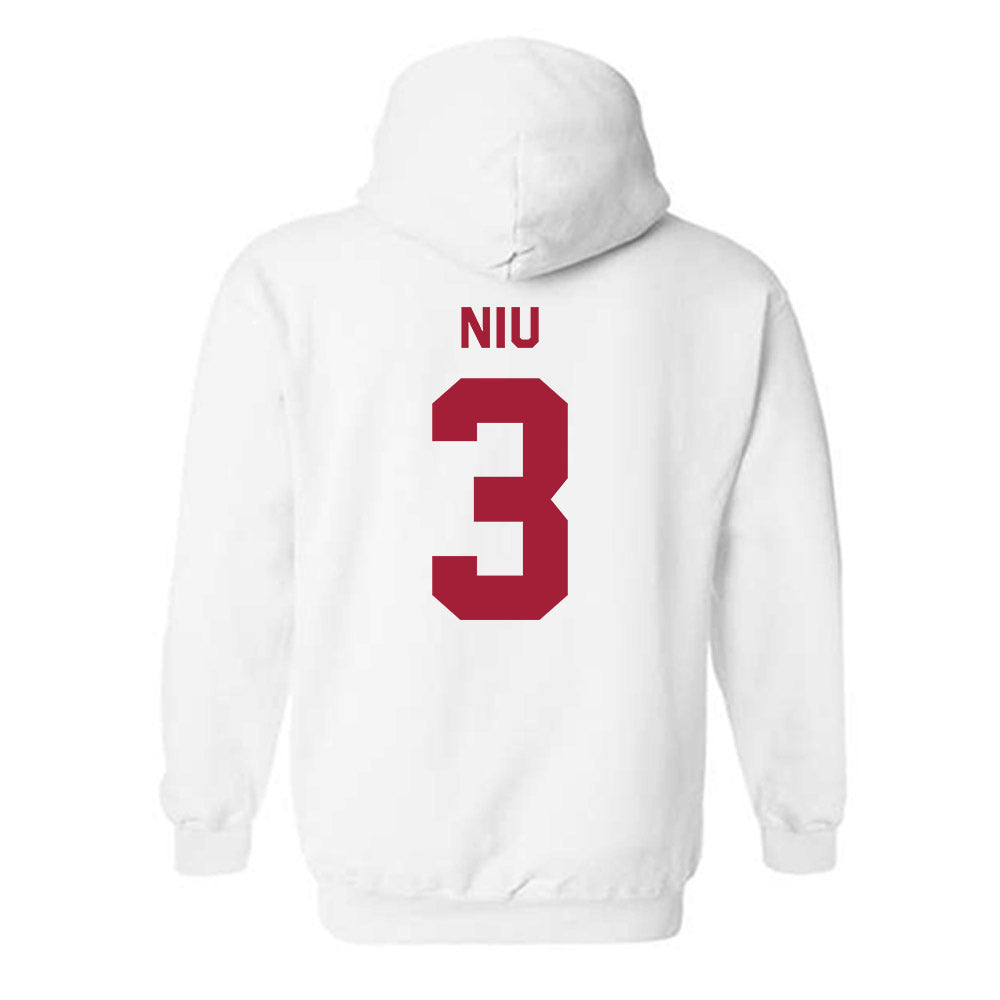 Arkansas - NCAA Women's Volleyball : Livia Niu - Classic Shersey Hooded Sweatshirt-1