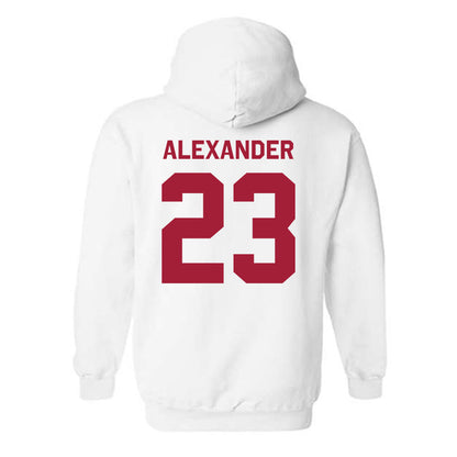 Arkansas - NCAA Women's Volleyball : Aleki Alexander - Classic Shersey Hooded Sweatshirt-1