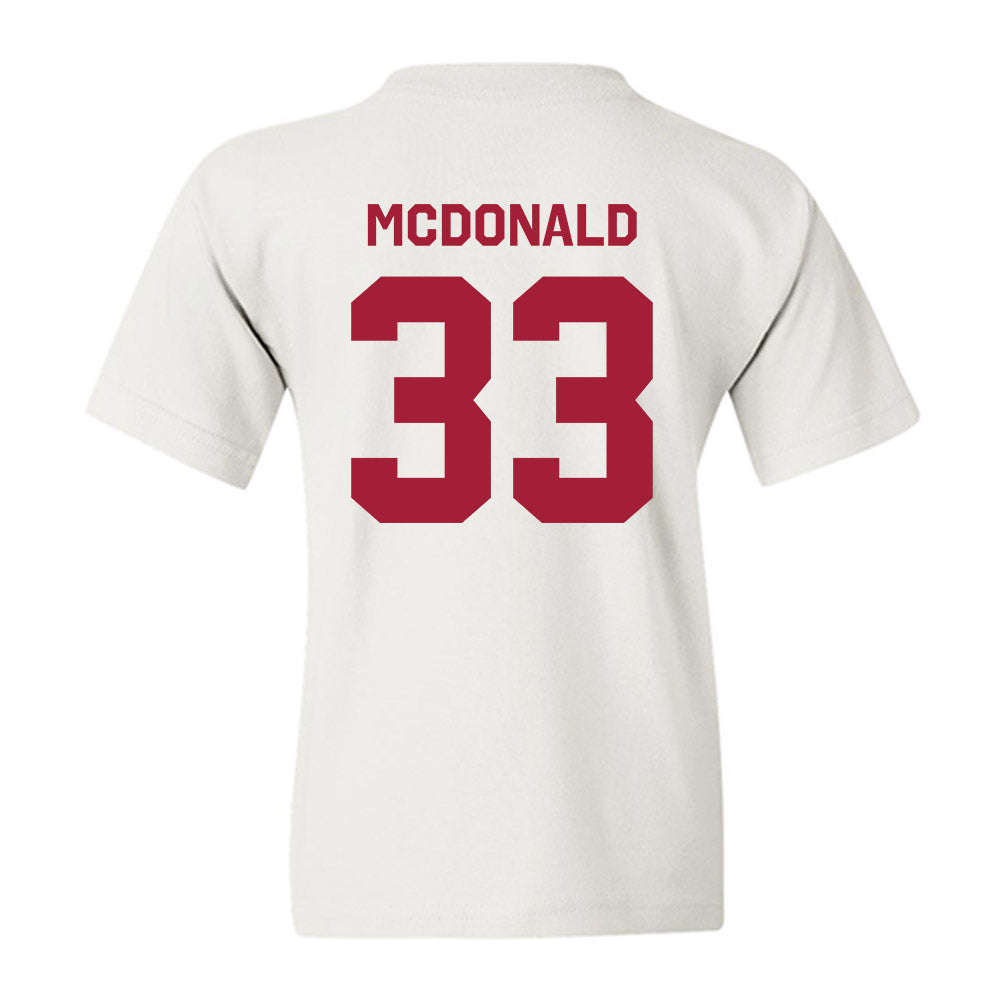 Arkansas - NCAA Women's Soccer : Madden McDonald - Classic Shersey Youth T-Shirt-1