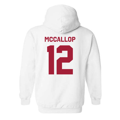 Arkansas - NCAA Women's Basketball : Grace McCallop - Classic Shersey Hooded Sweatshirt-1