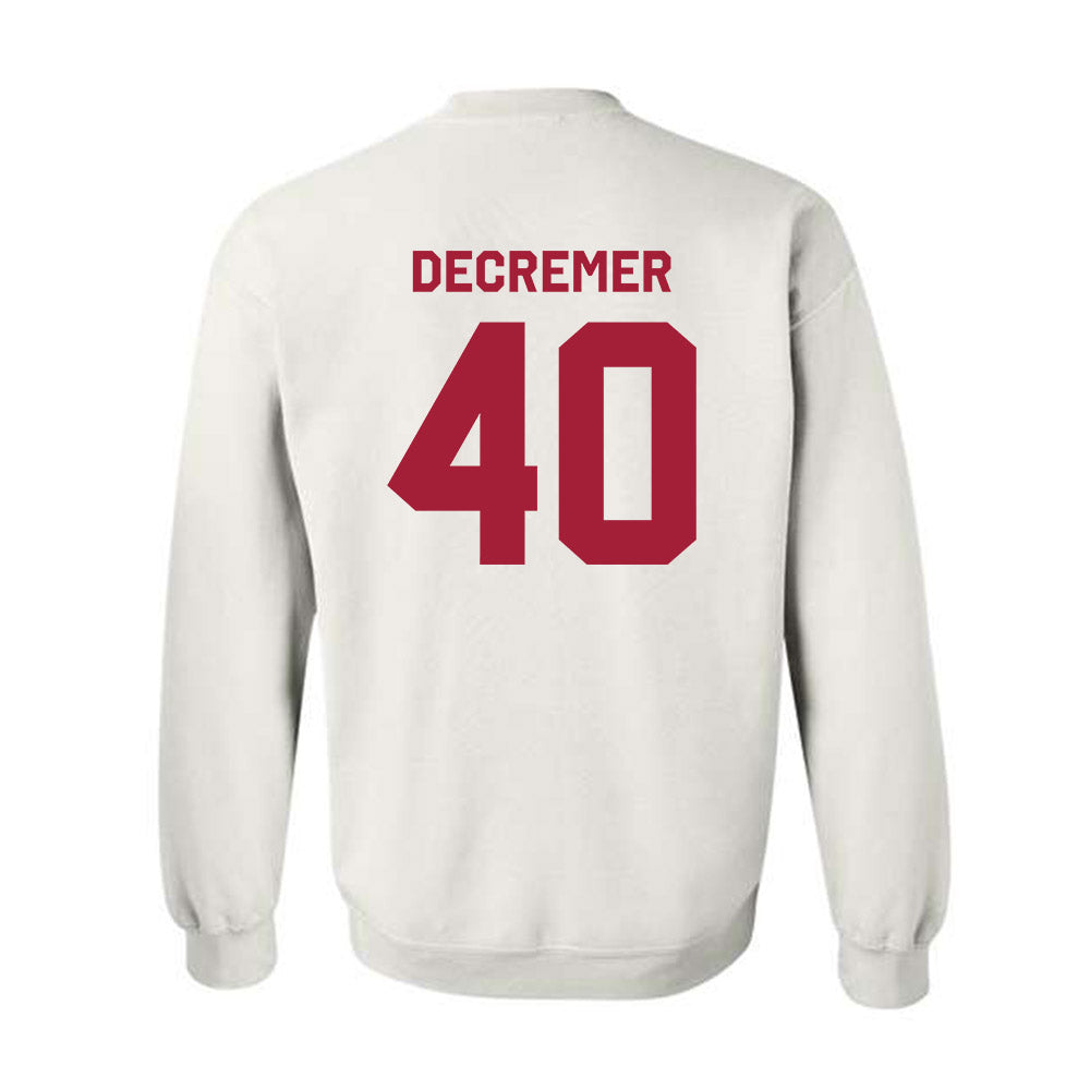 Arkansas - NCAA Baseball : James DeCremer - Classic Shersey Crewneck Sweatshirt-1