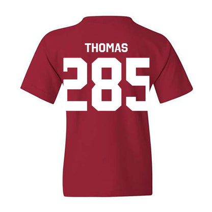 Oklahoma - NCAA Wrestling : Ricky Thomas - Classic Shersey Youth T-Shirt-1