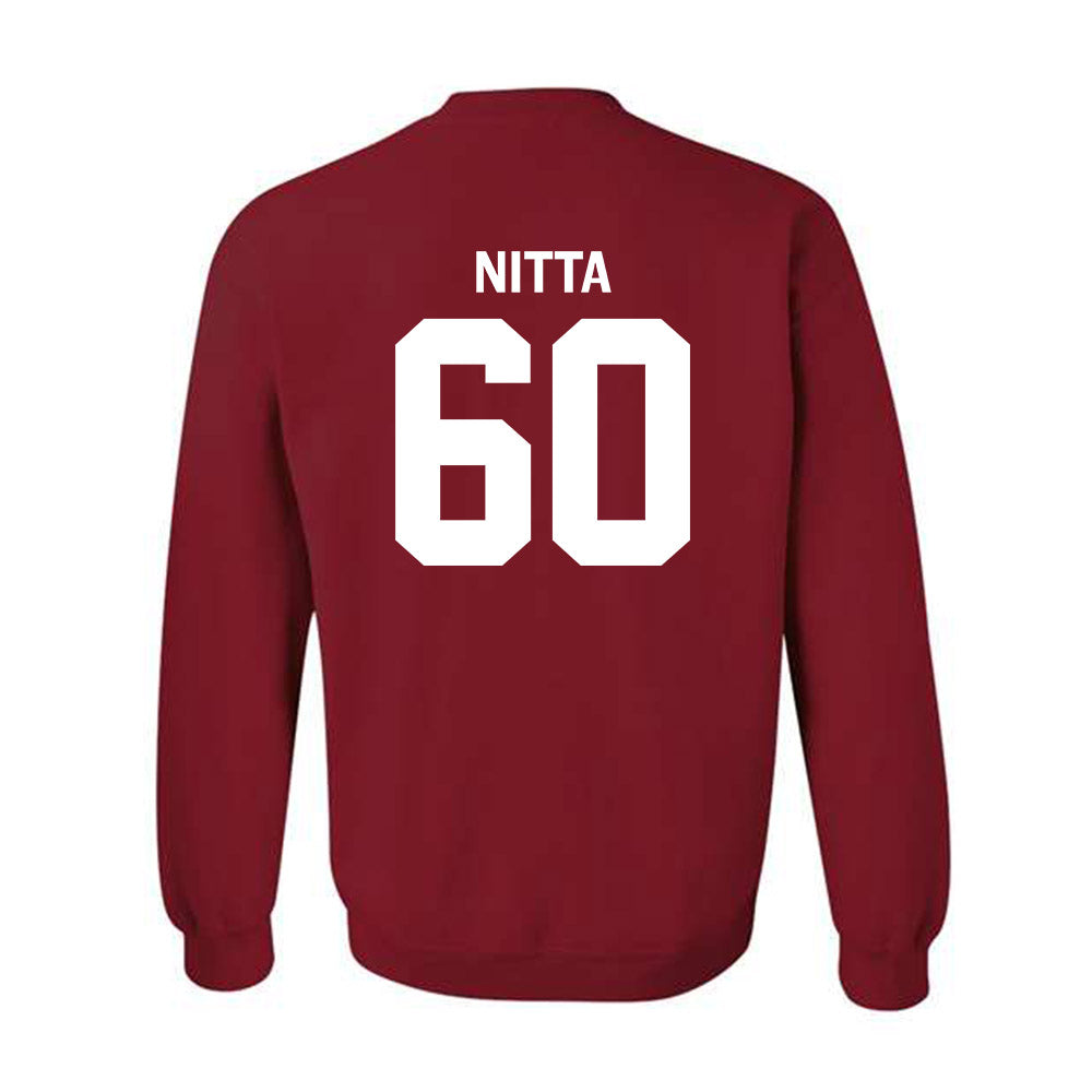 Oklahoma - NCAA Football : Caleb Nitta - Classic Shersey Crewneck Sweatshirt-1