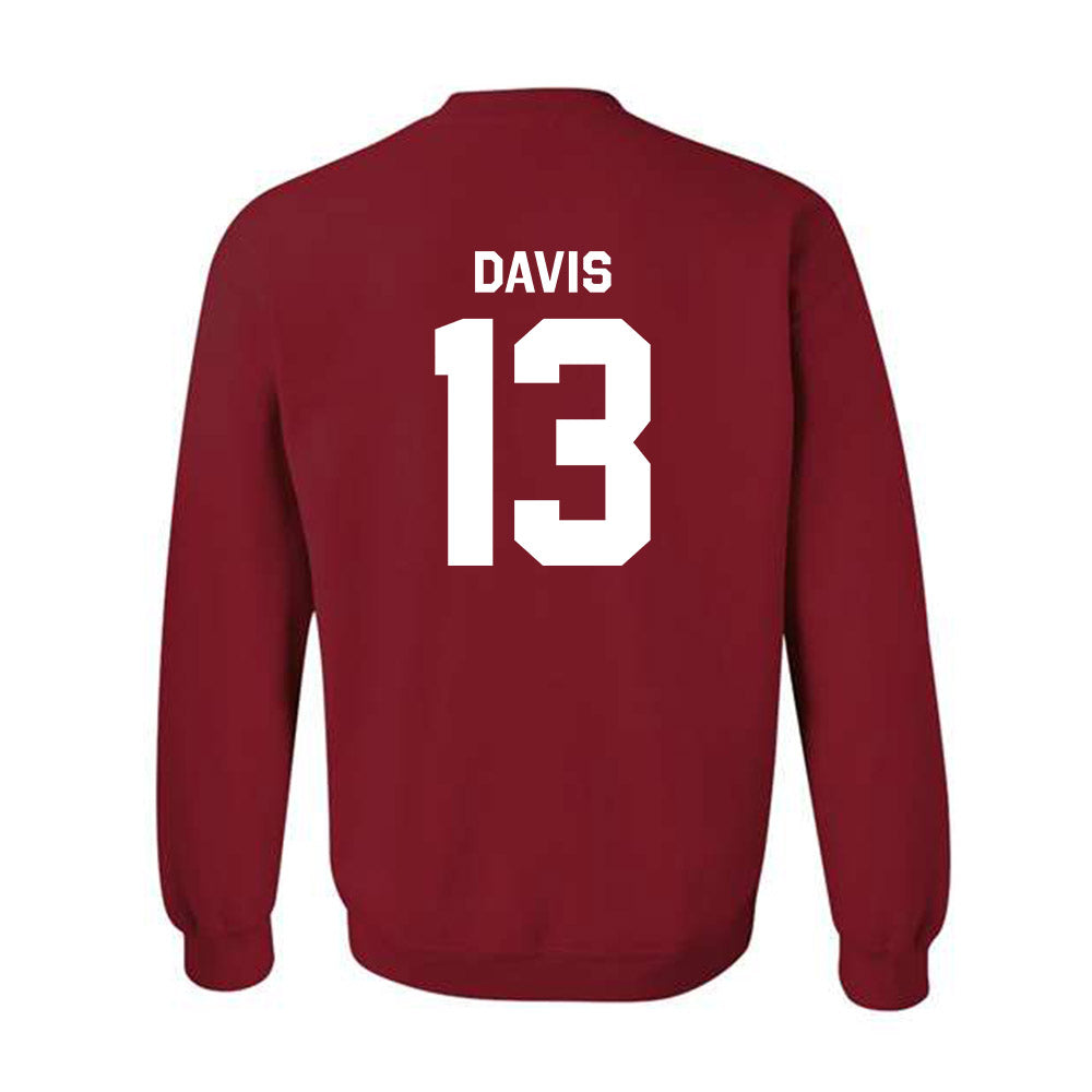 Oklahoma - NCAA Men's Basketball : Tae Davis - Classic Shersey Crewneck Sweatshirt-1