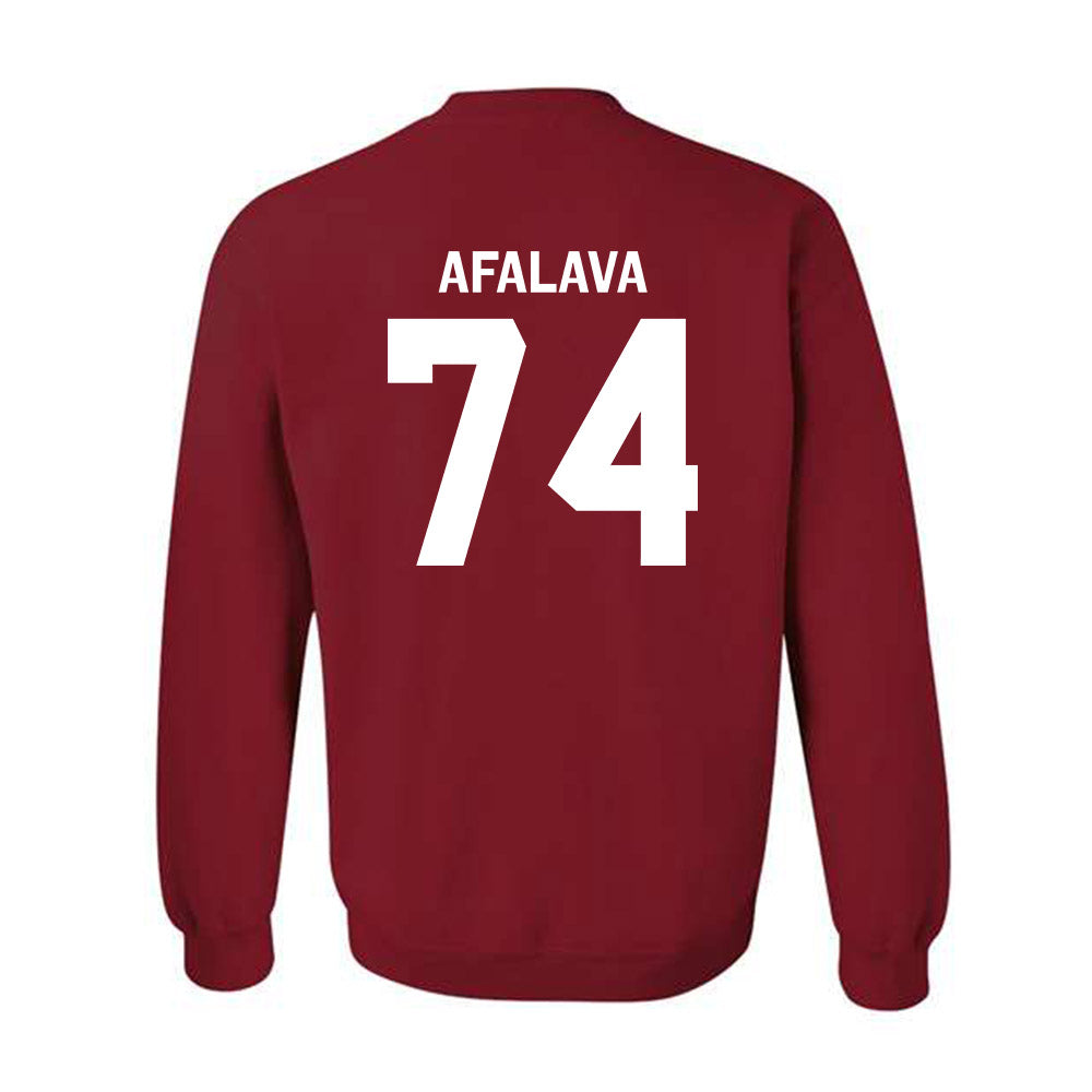 Oklahoma - NCAA Football : Darius Afalava - Classic Shersey Crewneck Sweatshirt-1