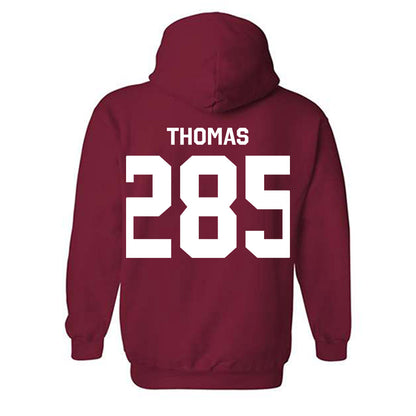 Oklahoma - NCAA Wrestling : Ricky Thomas - Classic Shersey Hooded Sweatshirt-1