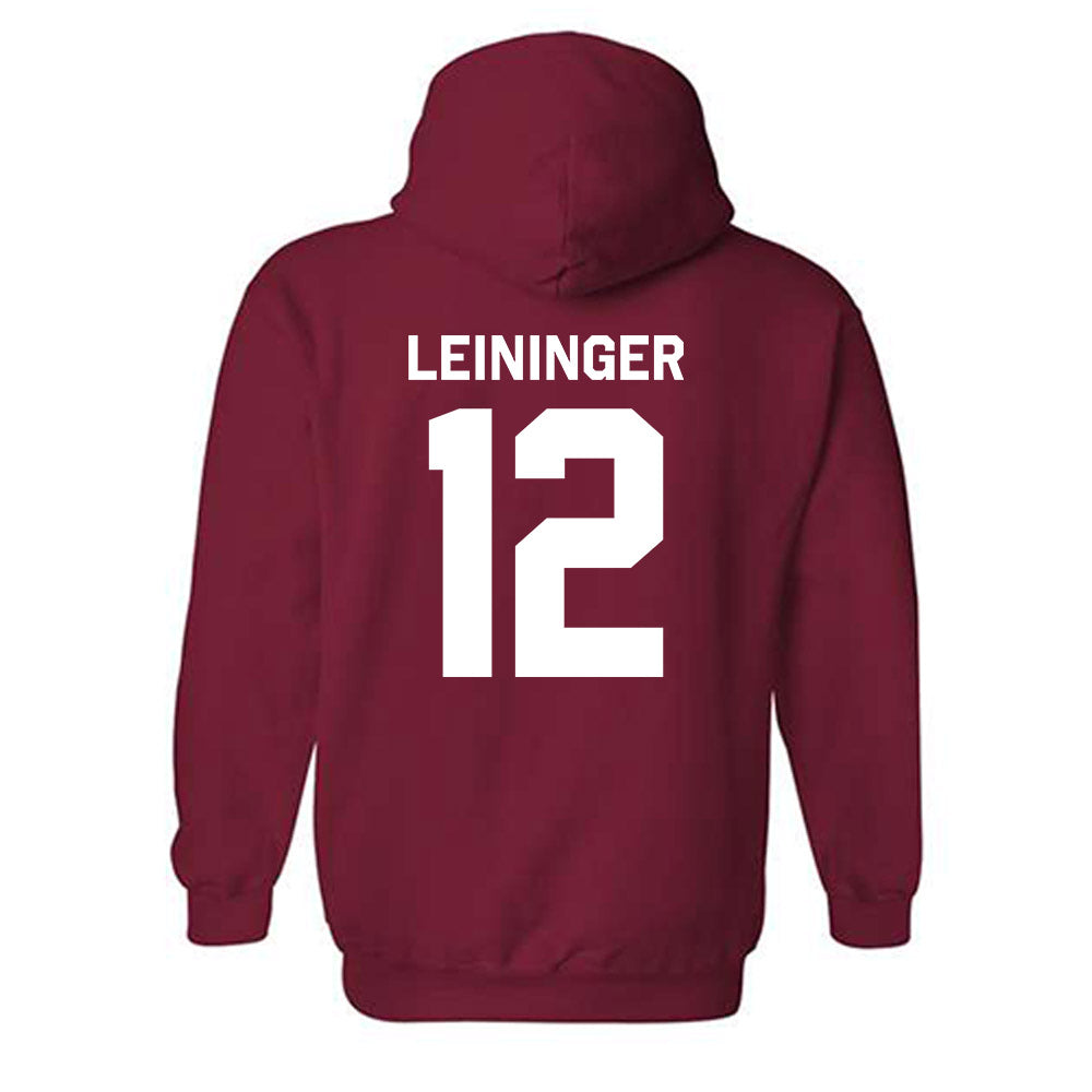 Oklahoma - NCAA Baseball : Ryley Leininger - Classic Shersey Hooded Sweatshirt-1