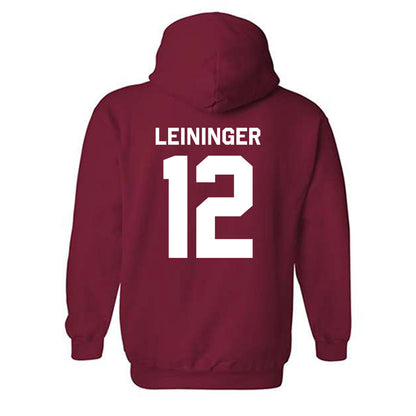Oklahoma - NCAA Baseball : Ryley Leininger - Classic Shersey Hooded Sweatshirt-1