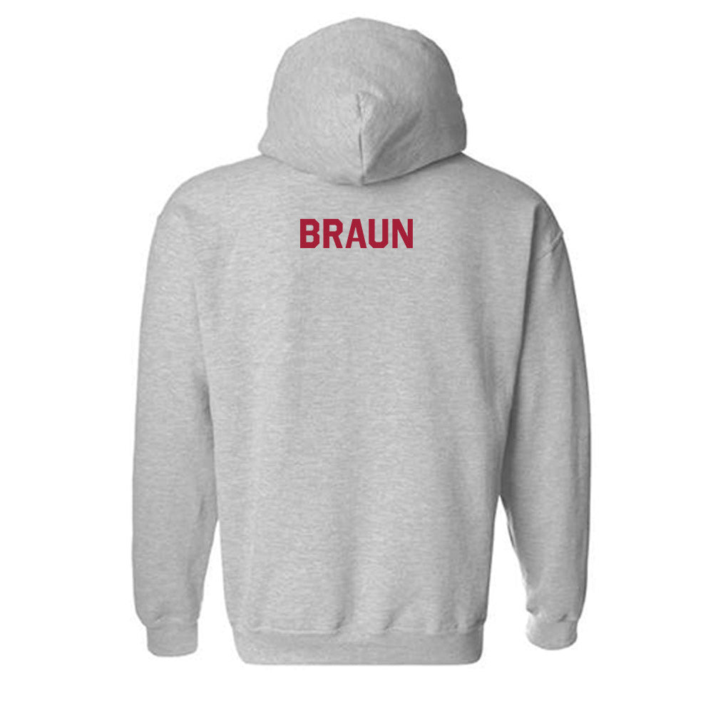 Oklahoma - NCAA Wrestling : Alex Braun - Classic Shersey Hooded Sweatshirt-1