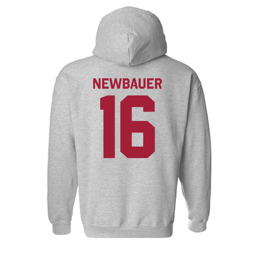 Oklahoma - NCAA Football : Whitt Newbauer - Classic Shersey Hooded Sweatshirt-1
