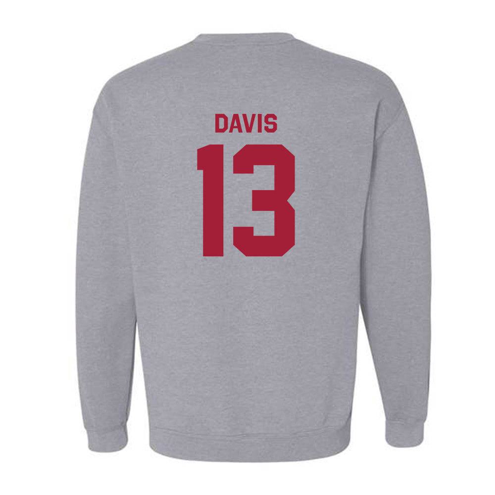 Oklahoma - NCAA Men's Basketball : Tae Davis - Classic Shersey Crewneck Sweatshirt-1