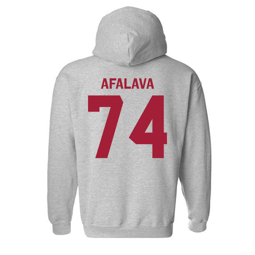 Oklahoma - NCAA Football : Darius Afalava - Classic Shersey Hooded Sweatshirt-1