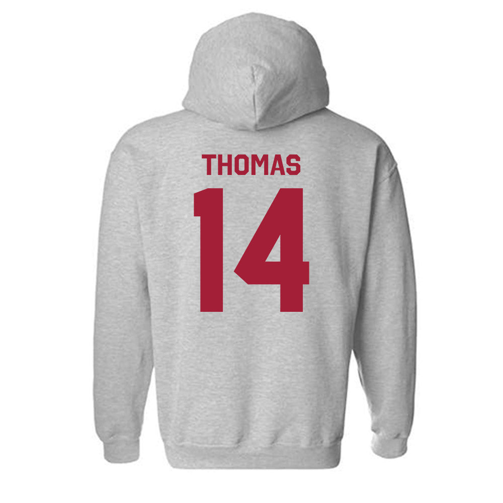 Oklahoma - NCAA Football : Elijah Thomas - Classic Shersey Hooded Sweatshirt-1