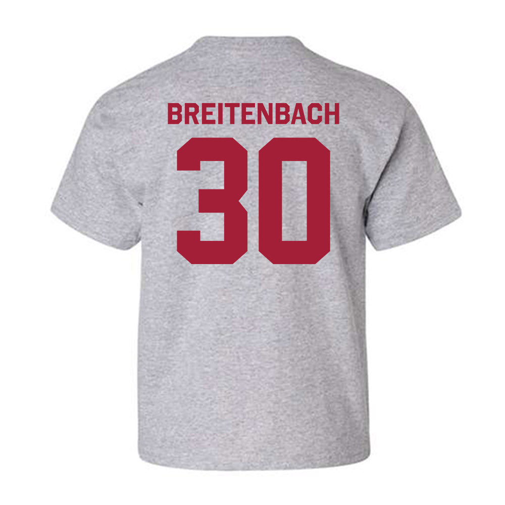 Oklahoma - NCAA Baseball : Finn Breitenbach - Classic Shersey Youth T-Shirt-1