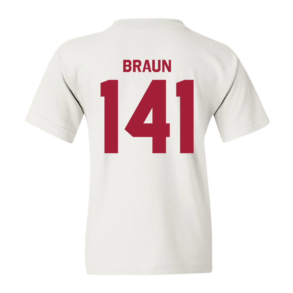 Oklahoma - NCAA Wrestling : Alex Braun - Classic Shersey Youth T-Shirt-1