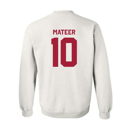 Oklahoma - NCAA Football : John Mateer - Classic Shersey Crewneck Sweatshirt-1