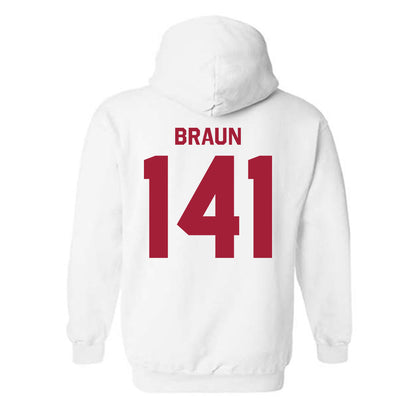 Oklahoma - NCAA Wrestling : Alex Braun - Classic Shersey Hooded Sweatshirt-1