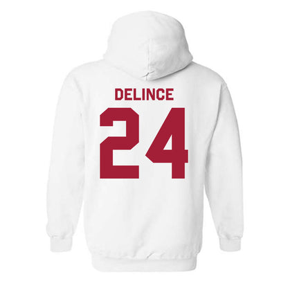 Oklahoma - NCAA Women's Volleyball : Halle Delince - Classic Shersey Hooded Sweatshirt-2
