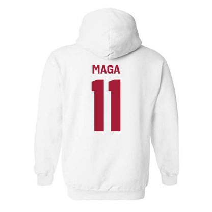 Oklahoma - NCAA Women's Volleyball : Avaya Maga - Classic Shersey Hooded Sweatshirt-1
