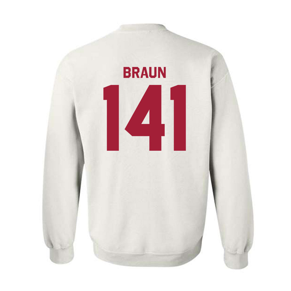 Oklahoma - NCAA Wrestling : Alex Braun - Classic Shersey Crewneck Sweatshirt-1