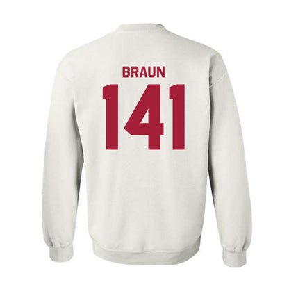 Oklahoma - NCAA Wrestling : Alex Braun - Classic Shersey Crewneck Sweatshirt-1